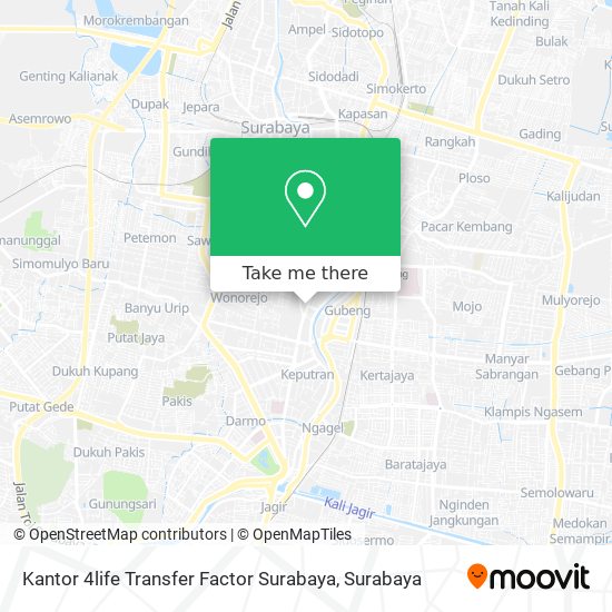Kantor 4life Transfer Factor Surabaya map