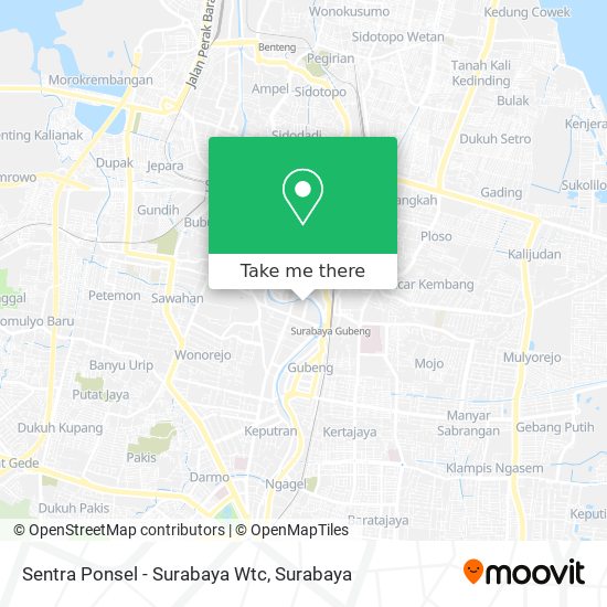 Sentra Ponsel - Surabaya Wtc map