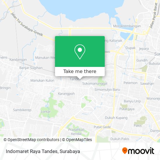 Indomaret Raya Tandes map