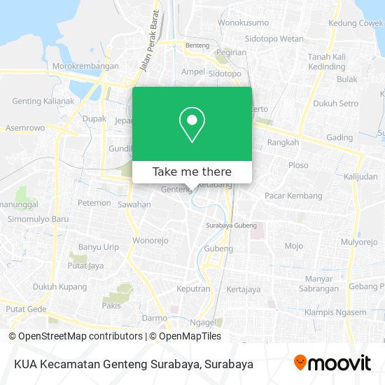 KUA Kecamatan Genteng Surabaya map