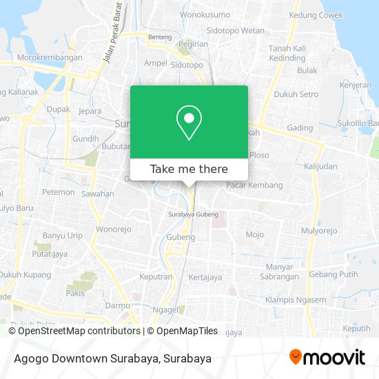 Agogo Downtown Surabaya map