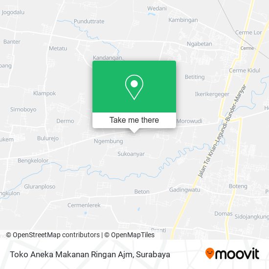 Toko Aneka Makanan Ringan Ajm map