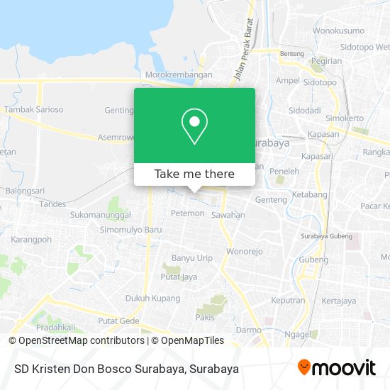 SD Kristen Don Bosco Surabaya map