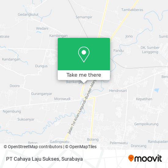 PT Cahaya Laju Sukses map