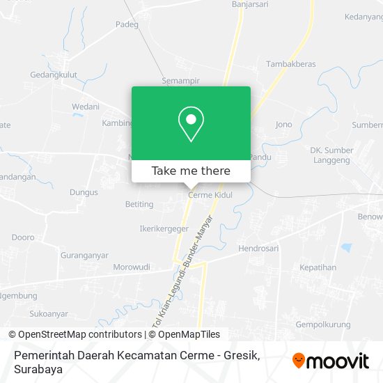 Pemerintah Daerah Kecamatan Cerme - Gresik map