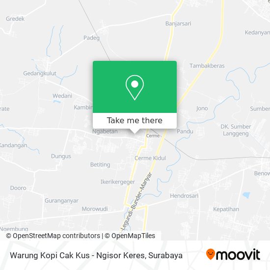 Warung Kopi Cak Kus - Ngisor Keres map
