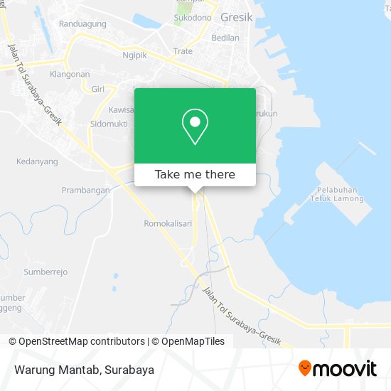 Warung Mantab map