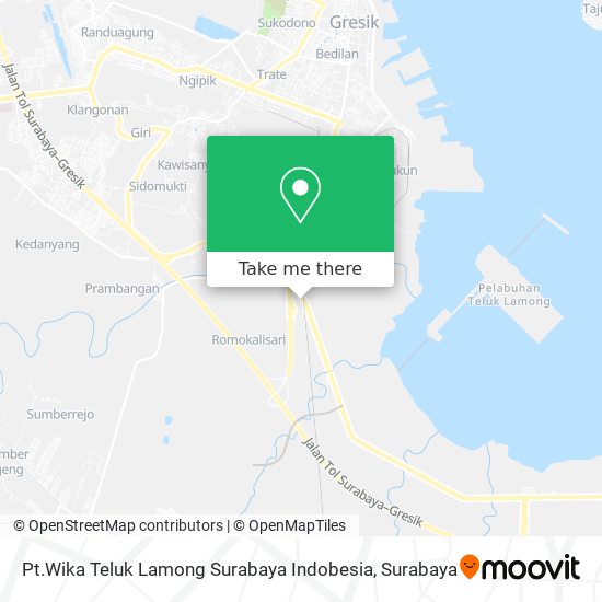 Pt.Wika Teluk Lamong Surabaya Indobesia map