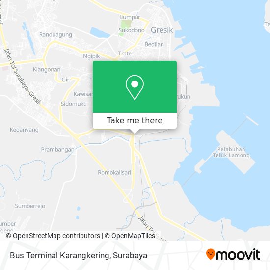 Bus Terminal Karangkering map