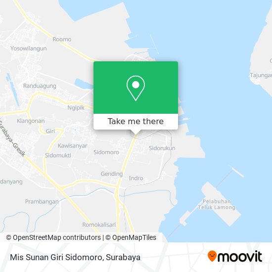 Mis Sunan Giri Sidomoro map