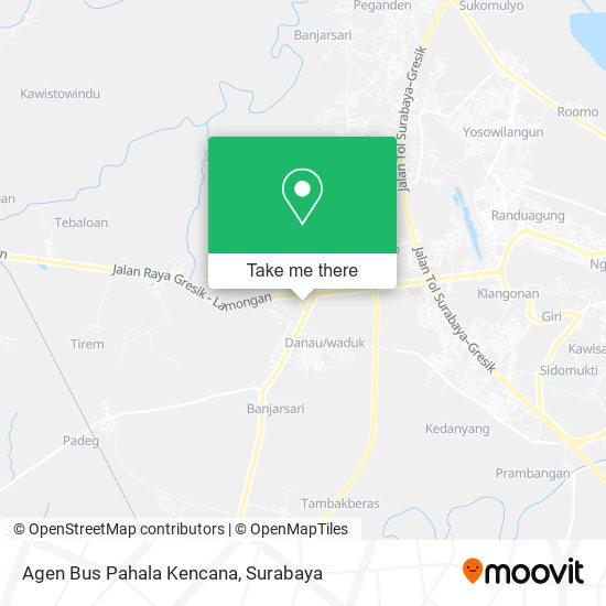 Agen Bus Pahala Kencana map