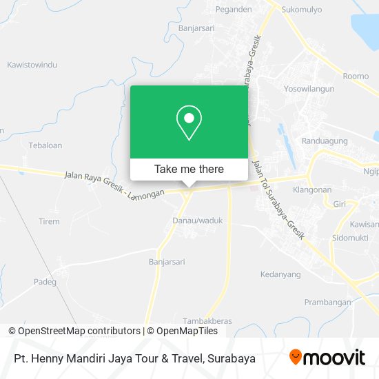 Pt. Henny Mandiri Jaya Tour & Travel map