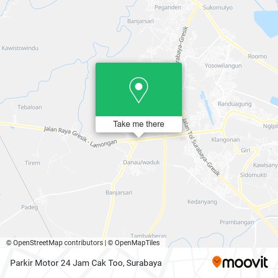 Parkir Motor 24 Jam Cak Too map