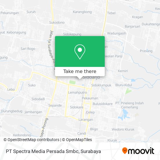 PT Spectra Media Persada Smbc map