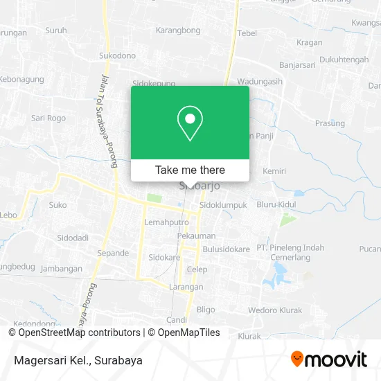 Magersari Kel. map