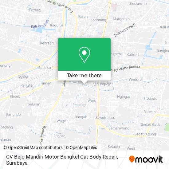 CV Bejo Mandiri Motor Bengkel Cat Body Repair map