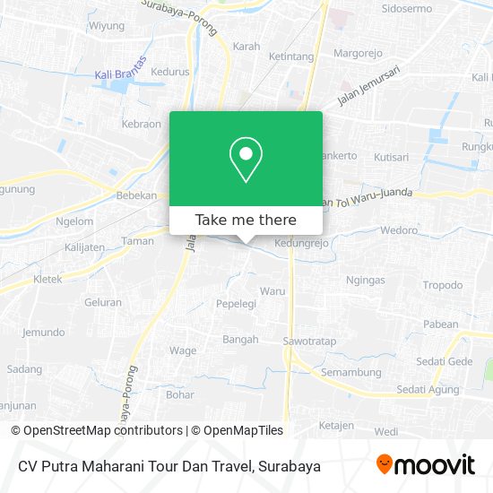 CV Putra Maharani Tour Dan Travel map
