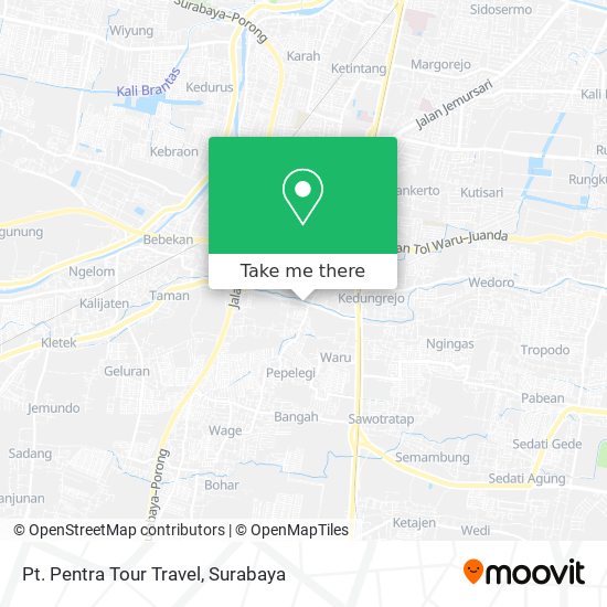 Pt. Pentra Tour Travel map