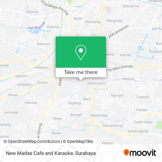 New Madas Cafe and Karaoke map