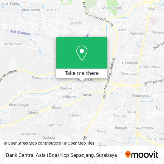 Bank Central Asia (Bca) Kcp Sepanjang map