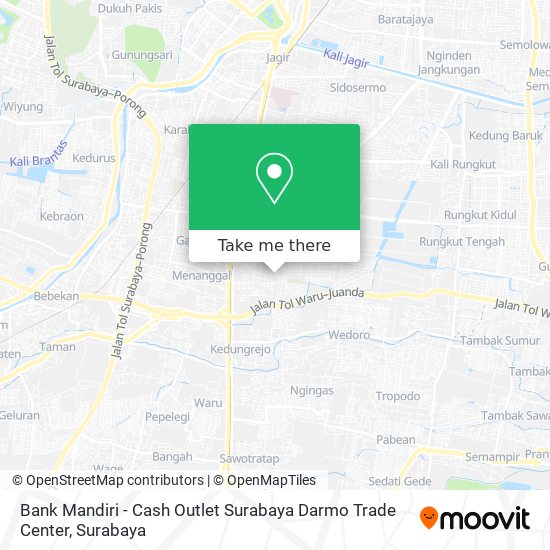 Bank Mandiri - Cash Outlet Surabaya Darmo Trade Center map