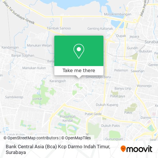 Bank Central Asia (Bca) Kcp Darmo Indah Timur map