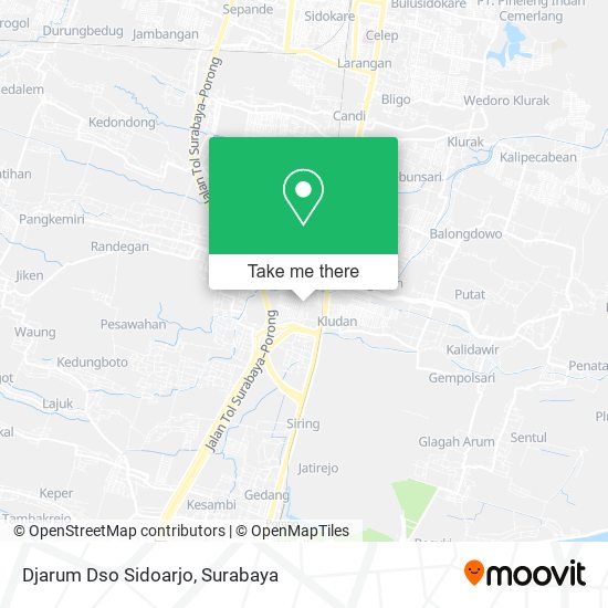 Djarum Dso Sidoarjo map