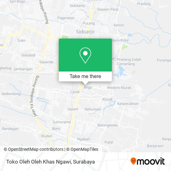 Toko Oleh Oleh Khas Ngawi map