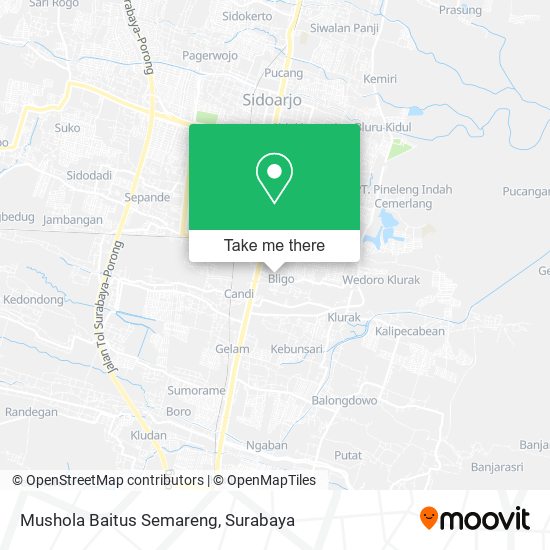 Mushola Baitus Semareng map