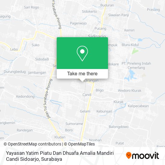 Yayasan Yatim Piatu Dan Dhuafa Amalia Mandiri Candi Sidoarjo map