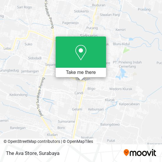 The Ava Store map