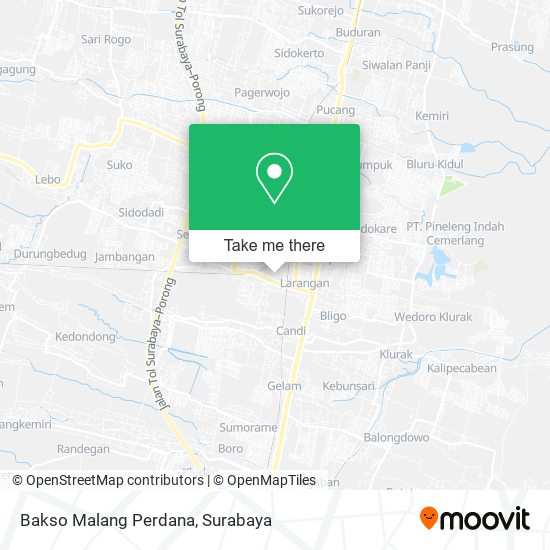 Bakso Malang Perdana map