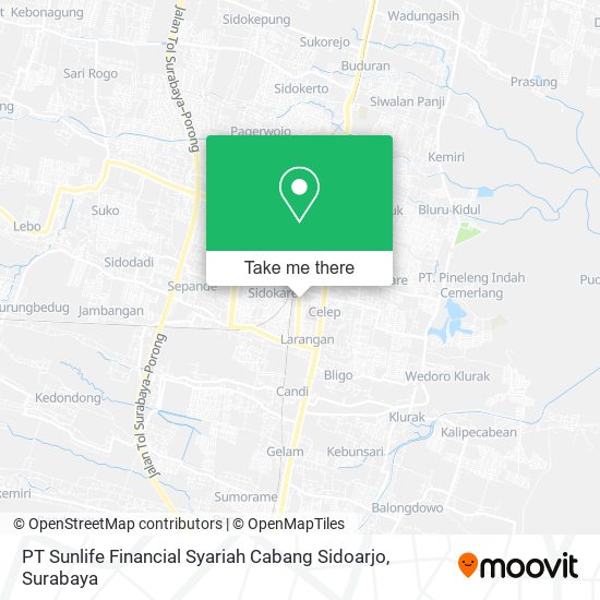 PT Sunlife Financial Syariah Cabang Sidoarjo map