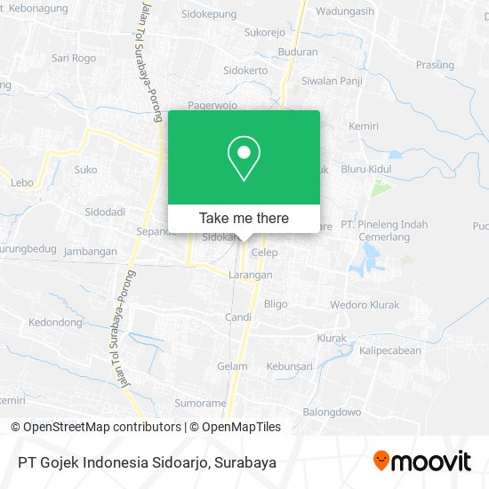 PT Gojek Indonesia Sidoarjo map