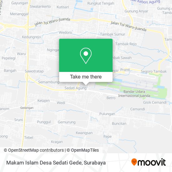 Makam Islam Desa Sedati Gede map
