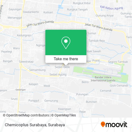 Chemicoplus Surabaya map