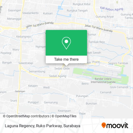 Laguna Regency, Ruko Parkway map