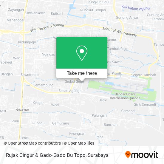 Rujak Cingur & Gado-Gado Bu Topo map