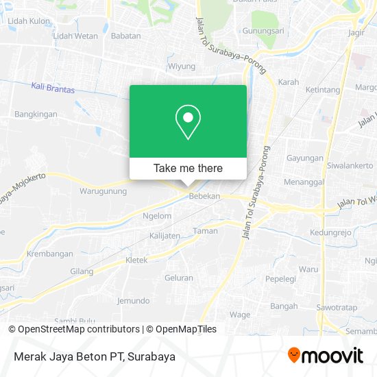 Merak Jaya Beton PT map