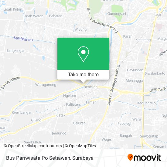 Bus Pariwisata Po Setiawan map
