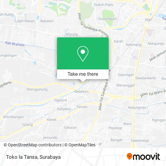 Toko la Tansa map