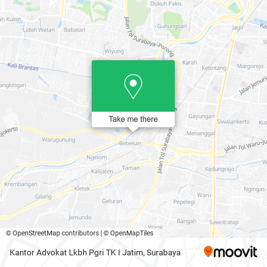 Kantor Advokat Lkbh Pgri TK I Jatim map