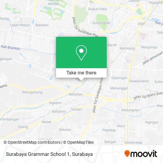 Surabaya Grammar School 1 map