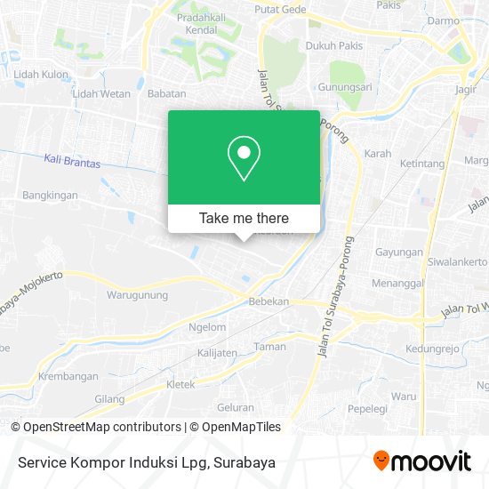 Service Kompor Induksi Lpg map