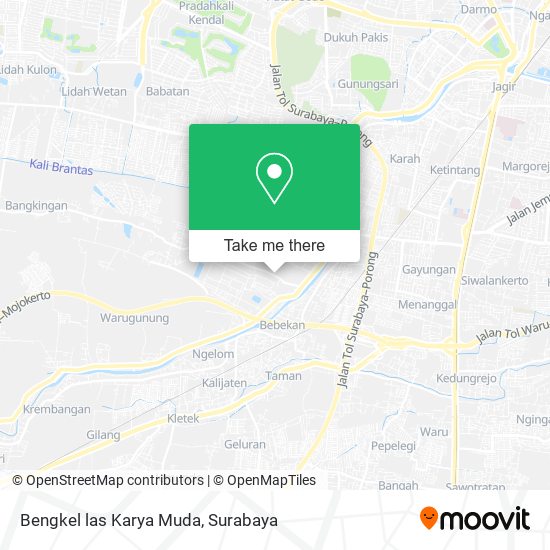 Bengkel las Karya Muda map