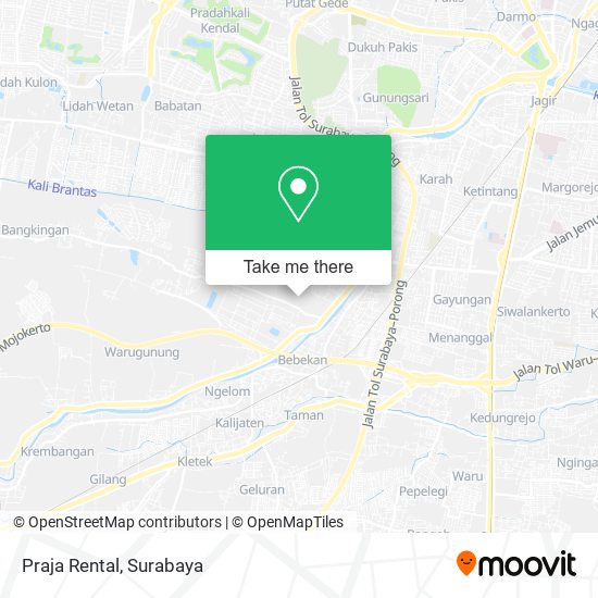 Praja Rental map