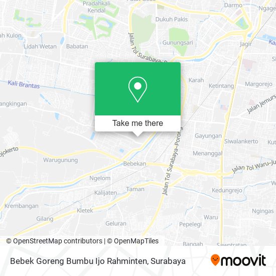 Bebek Goreng Bumbu Ijo Rahminten map