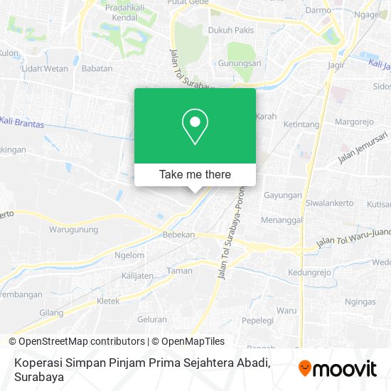 Koperasi Simpan Pinjam Prima Sejahtera Abadi map