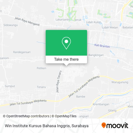 Win Institute Kursus Bahasa Inggris map