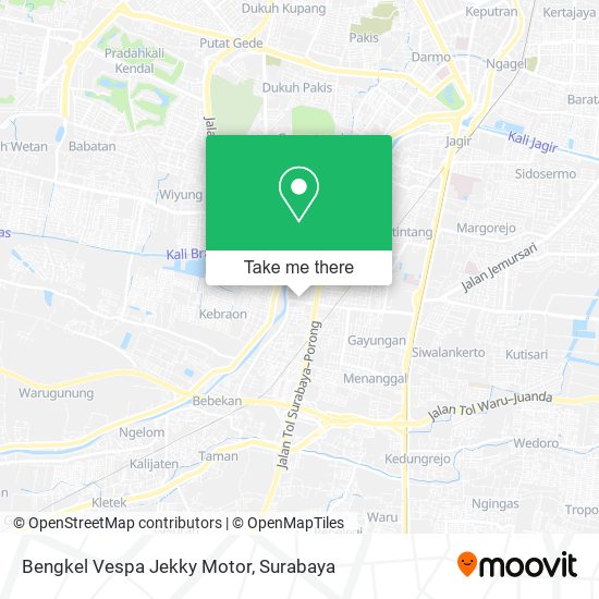 Bengkel Vespa Jekky Motor map